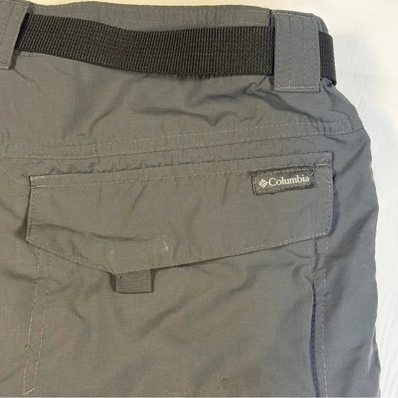 Columbia Men's 32w 10l Silver Ridge Cargo Shorts Grey Nylon AM4084 Boating Hike - Picture 6 of 13